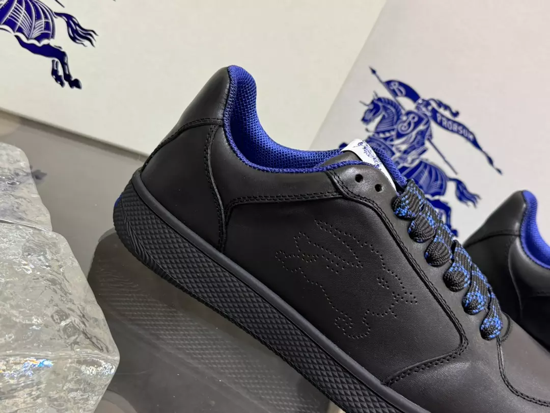 B**rry leather stock sneakers in black - bbr092