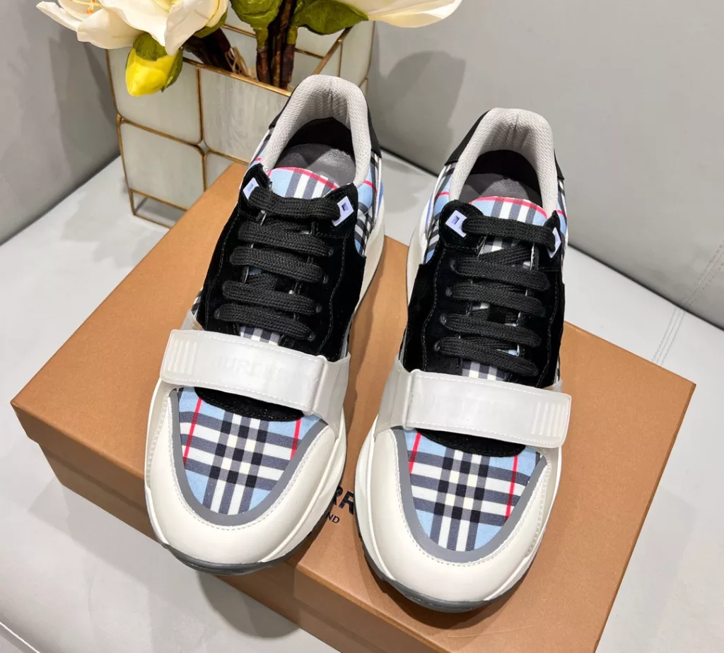 B**rry vintage check sneakers - bbr125