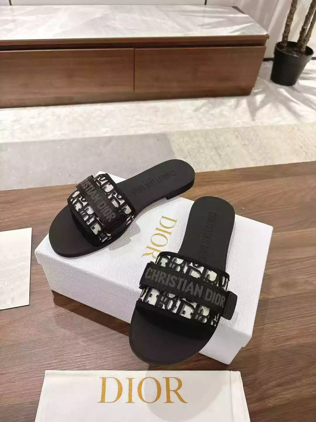 D*or evolution slides dark blue D*or printed technical fabric - sdd009