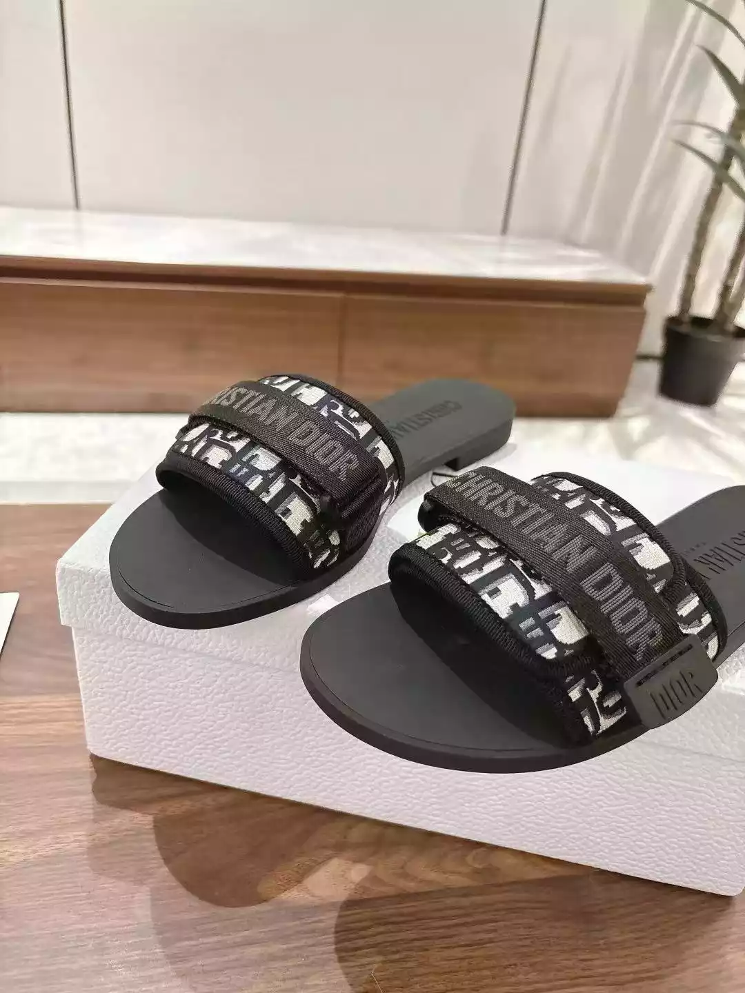 D*or evolution slides dark blue D*or printed technical fabric - sdd009